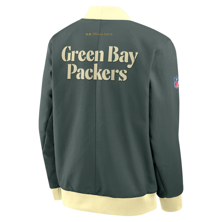 Green Bay Packers Rivalries NFL Bomber Jacket Nike Green