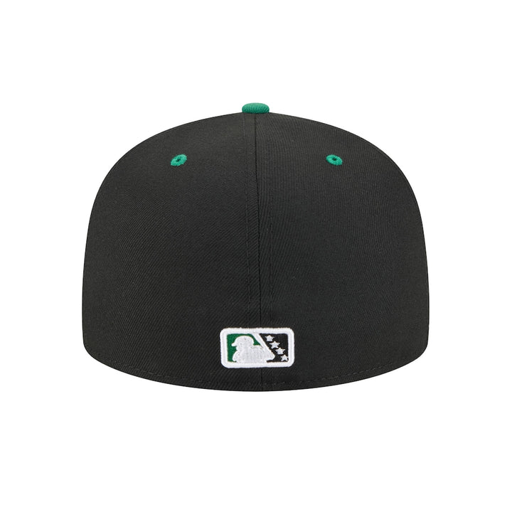 Kannapolis Cannon Ballers MLB Minor League Theme Nights 59FIFTY Fitted New Era Black/Green