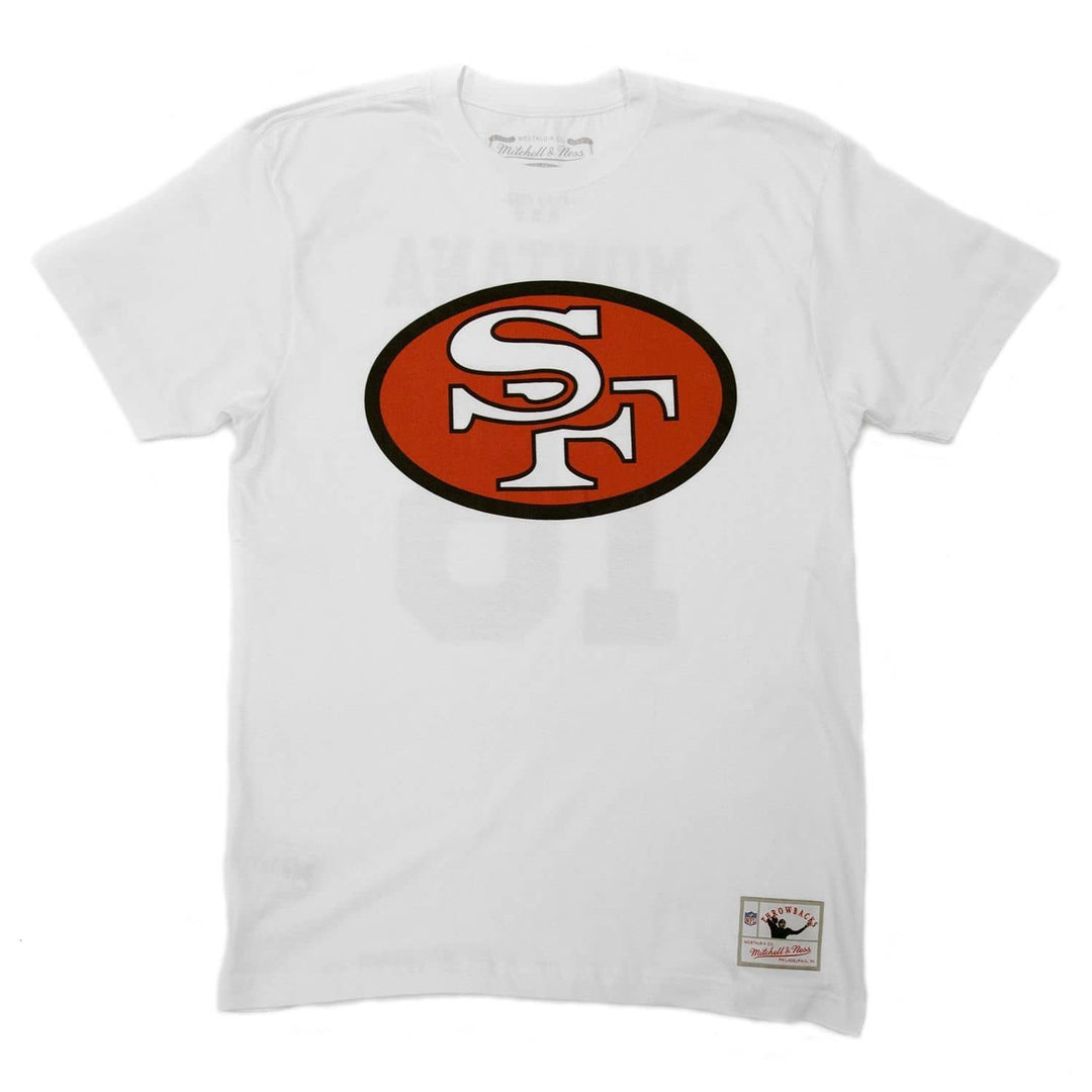 Mitchell &amp; Ness - San Francisco 49ers Name &amp; Number Tee - Joe Montana