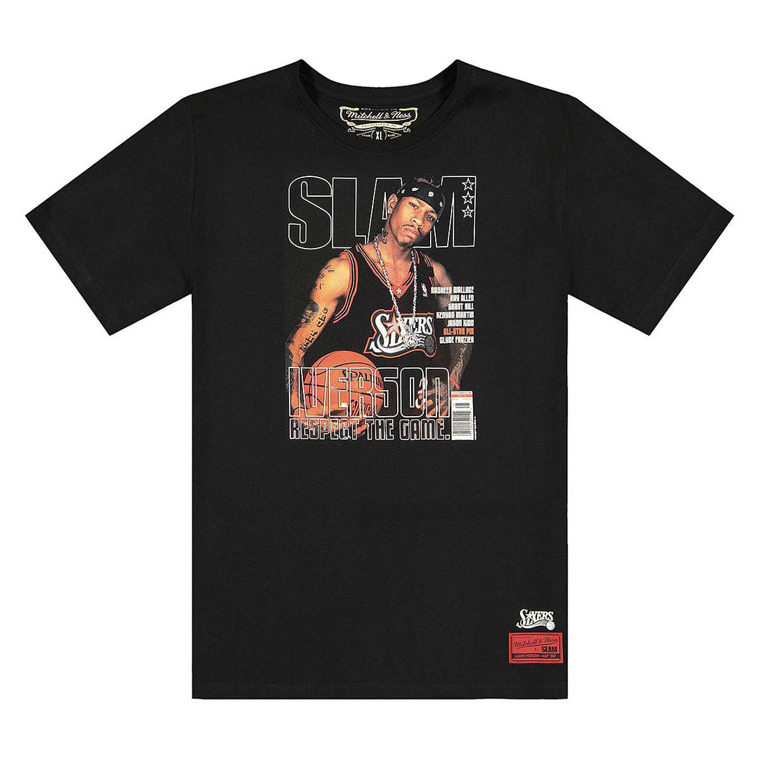 Mitchell &amp; Ness - Slam Cover Tee - Allen Iverson - Black