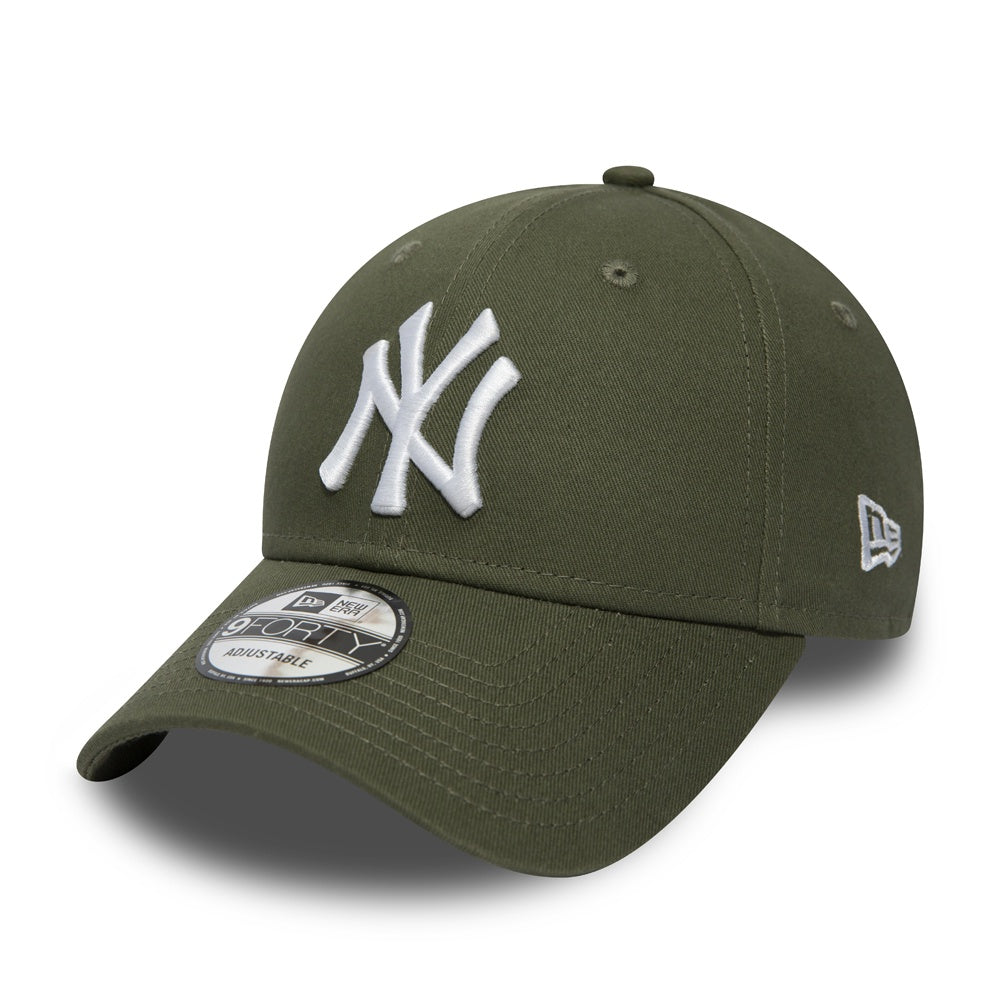New York Yankees League Essential 9FORTY Strapback New Era Green/White