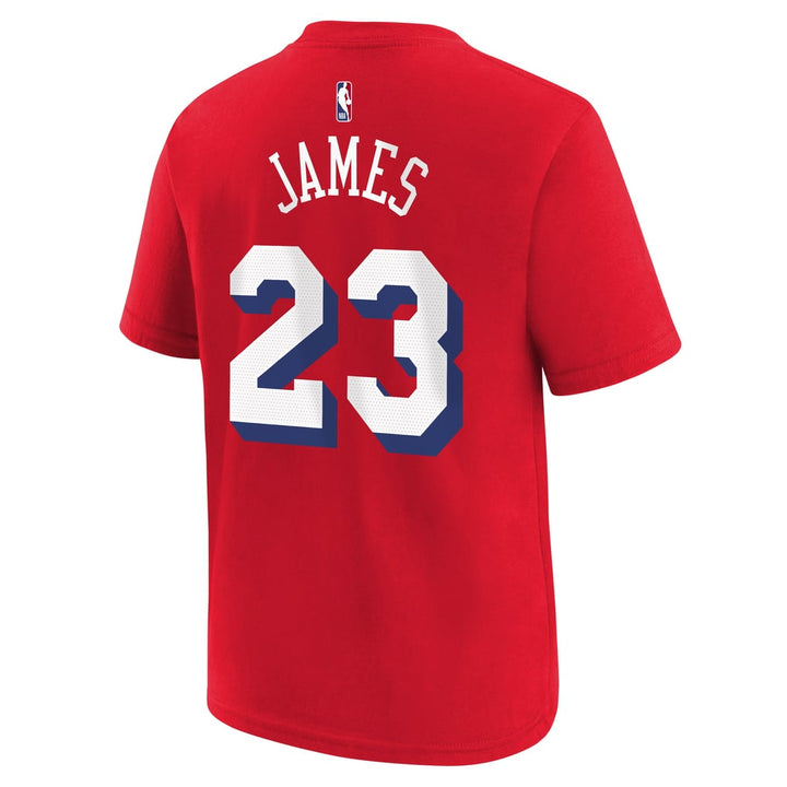 LeBron James  Philadelphia 76ers NBA Jordan Brand Statement Edition Name &amp; Number T-Shirt