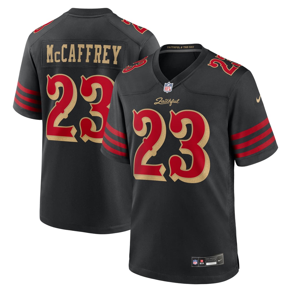 Christian McCaffrey San Francisco 49ers NFL Rivalries Game Jersey Nike Black