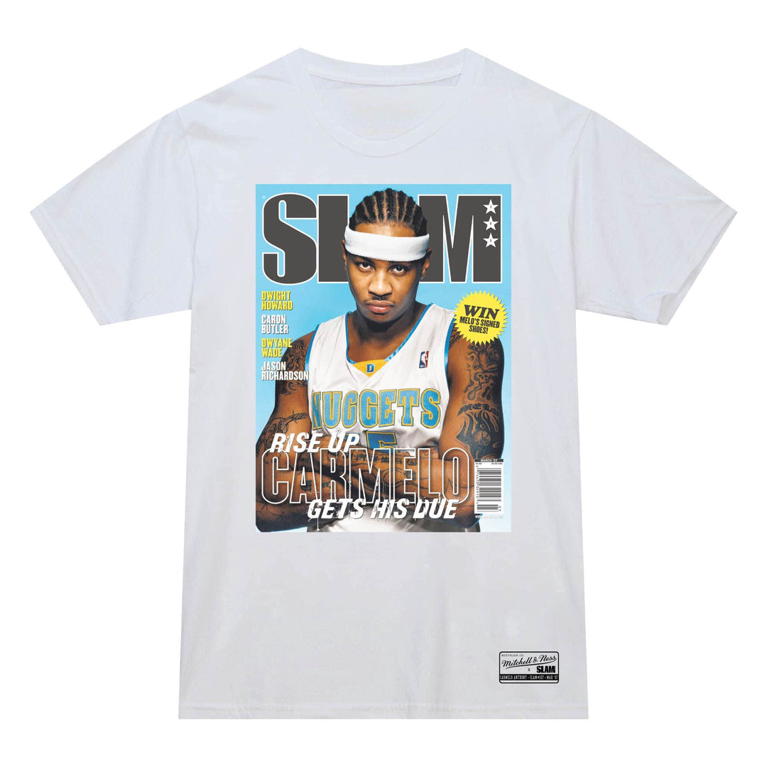 Mitchell &amp; Ness - Slam Cover Tee - Carmelo Anthony - White