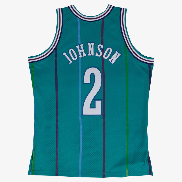 Larry Johnson Charlotte Hornets 1991-1992 Home NBA Swingman Jersey Mitchell &amp; Ness