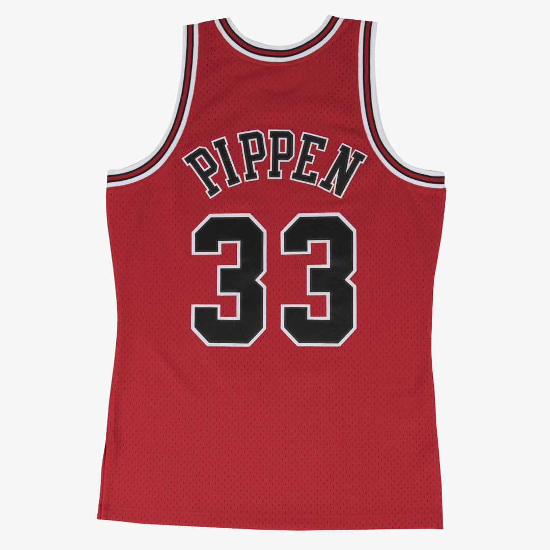 Scottie Pippen Chicago Bulls 1997-1998 Home NBA Swingman Jersey Mitchell &amp; Ness Red