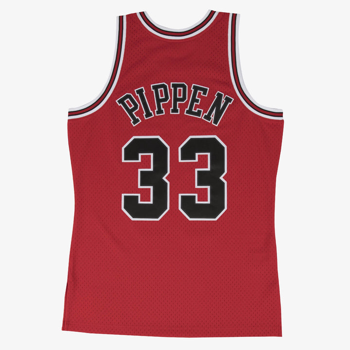 Scottie Pippen Chicago Bulls 1997-1998 Home NBA Swingman Jersey Mitchell &amp; Ness Red