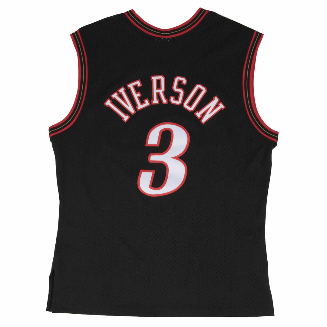 Allen Iverson Philadelphia 76ers 2000-2001 Road NBA Swingman Jersey Mitchell &amp; Ness Black