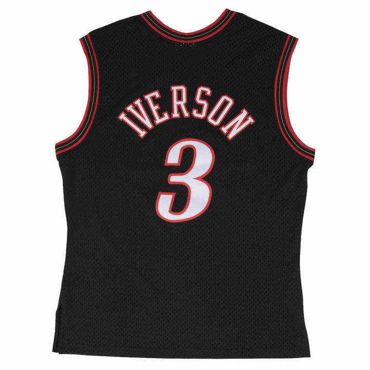 Allen Iverson Philadelphia 76ers 2000-2001 Road NBA Swingman Jersey Mitchell &amp; Ness Black