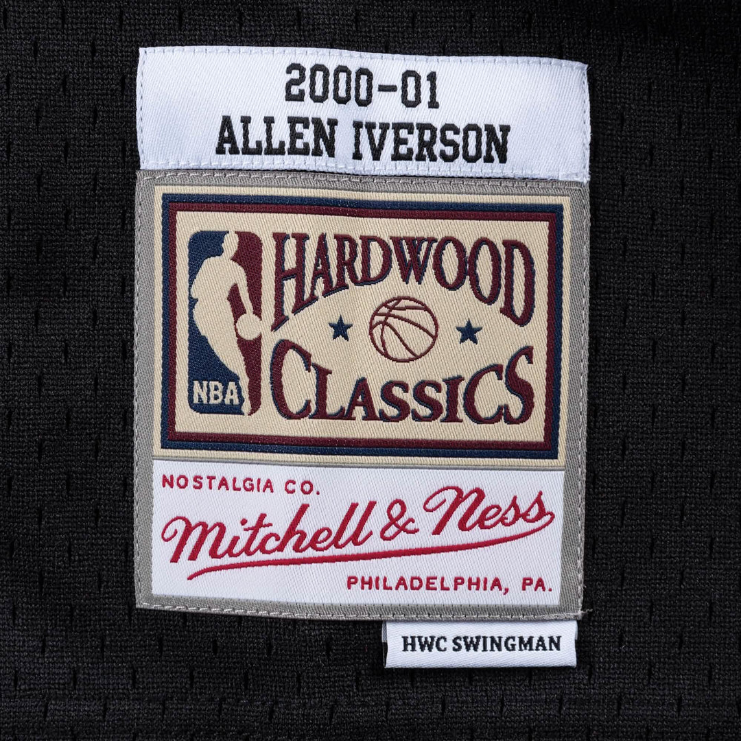Allen Iverson Philadelphia 76ers 2000-2001 Road NBA Swingman Jersey Mitchell &amp; Ness Black