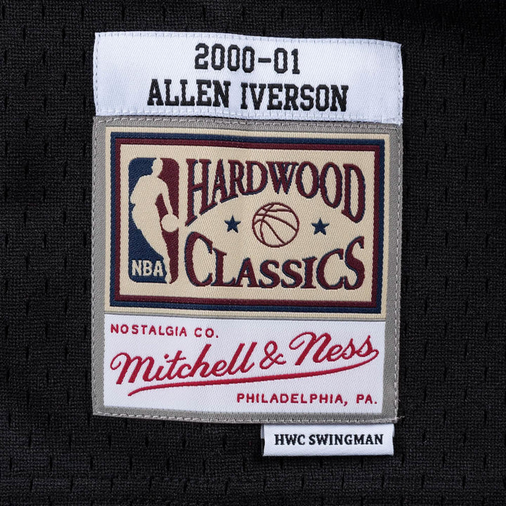 Allen Iverson Philadelphia 76ers 2000-2001 Road NBA Swingman Jersey Mitchell &amp; Ness Black