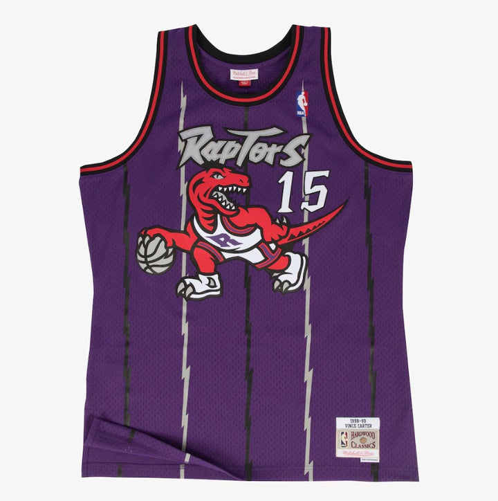 Mitchell &amp; Ness Swingman Jersey Vince Carter Toronto Raptors Purple 1998-99
