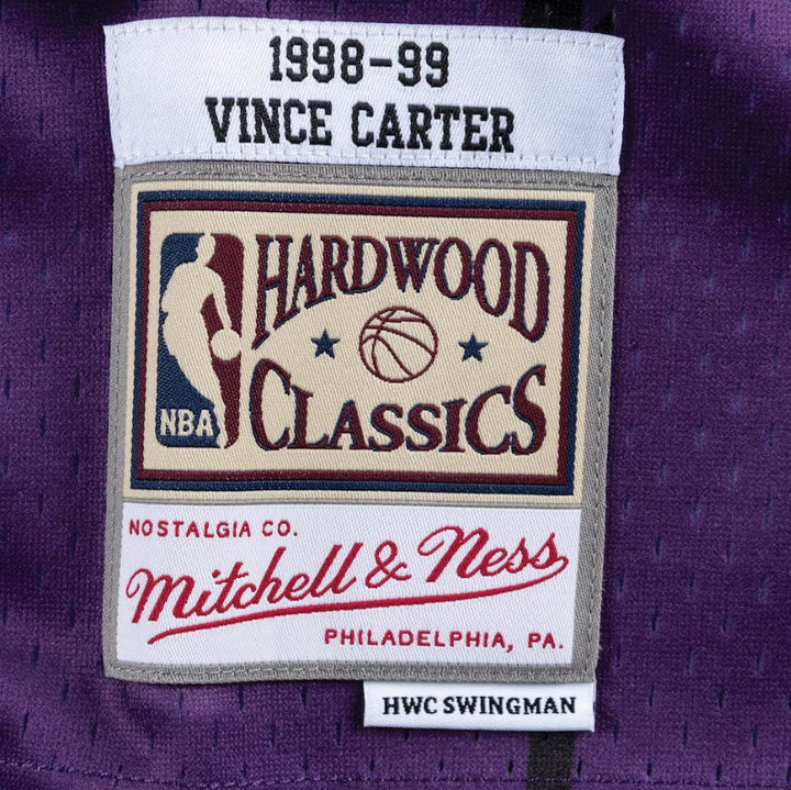 Mitchell &amp; Ness Swingman Jersey Vince Carter Toronto Raptors Purple 1998-99