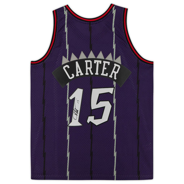 Vince Carter Toronto Raptors Fanatics Authentic Autographed Purple Mitchell &amp; Ness 1999 Hardwood Classic Swingman Jersey