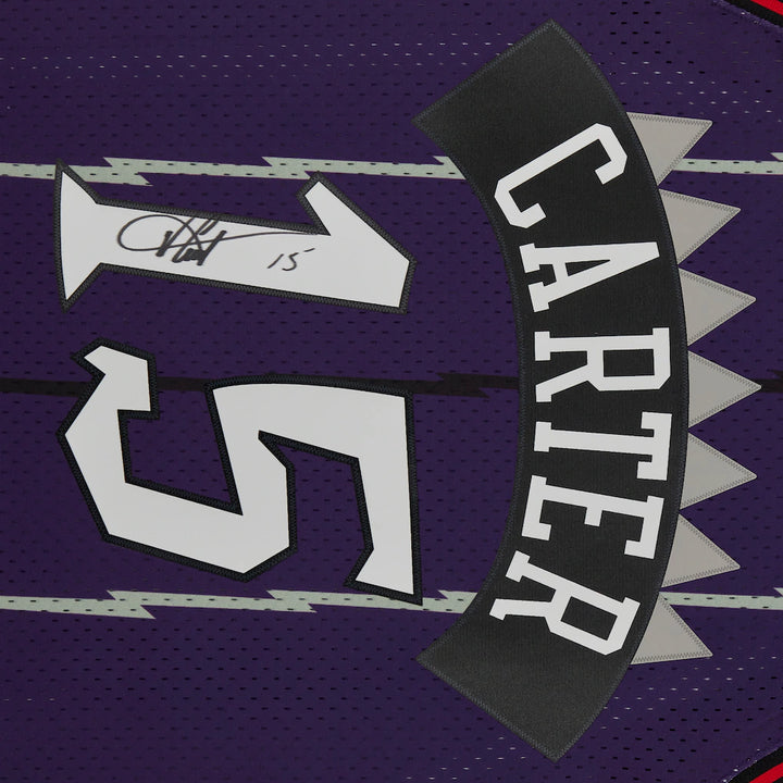 Vince Carter Toronto Raptors Fanatics Authentic Autographed Purple Mitchell &amp; Ness 1999 Hardwood Classic Swingman Jersey