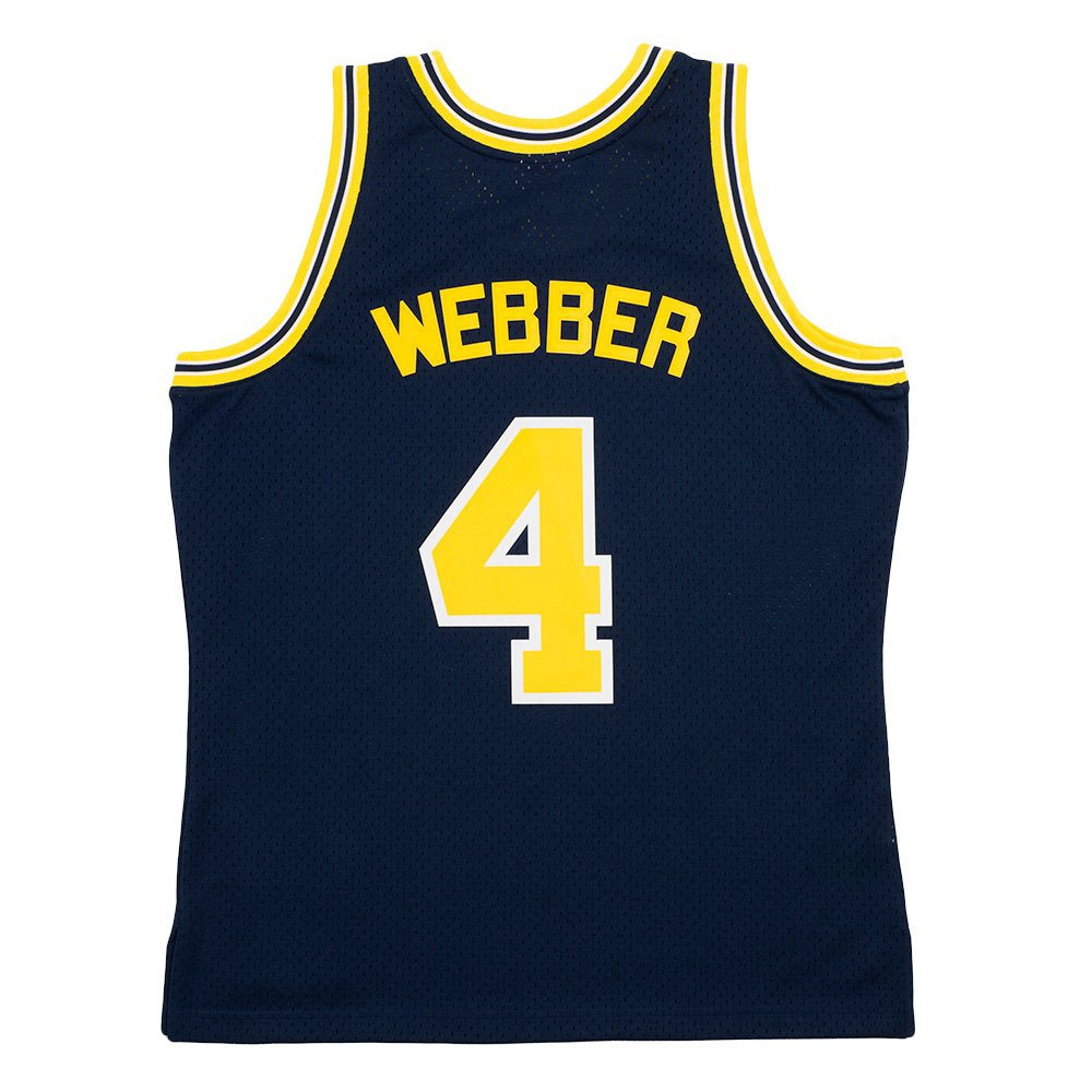 Mitchell &amp; Ness - NCAA Swingman Jersey - Michigan Wolverines - Chris Webber - 1991-1992 - Navy