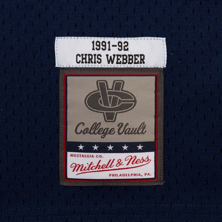 Mitchell &amp; Ness - NCAA Swingman Jersey - Michigan Wolverines - Chris Webber - 1991-1992 - Navy