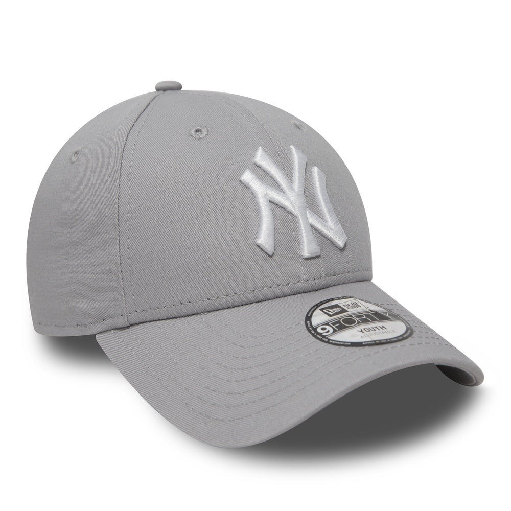 New York Yankees League Essential 9FORTY Strapback New Era Gray/White YOUTH