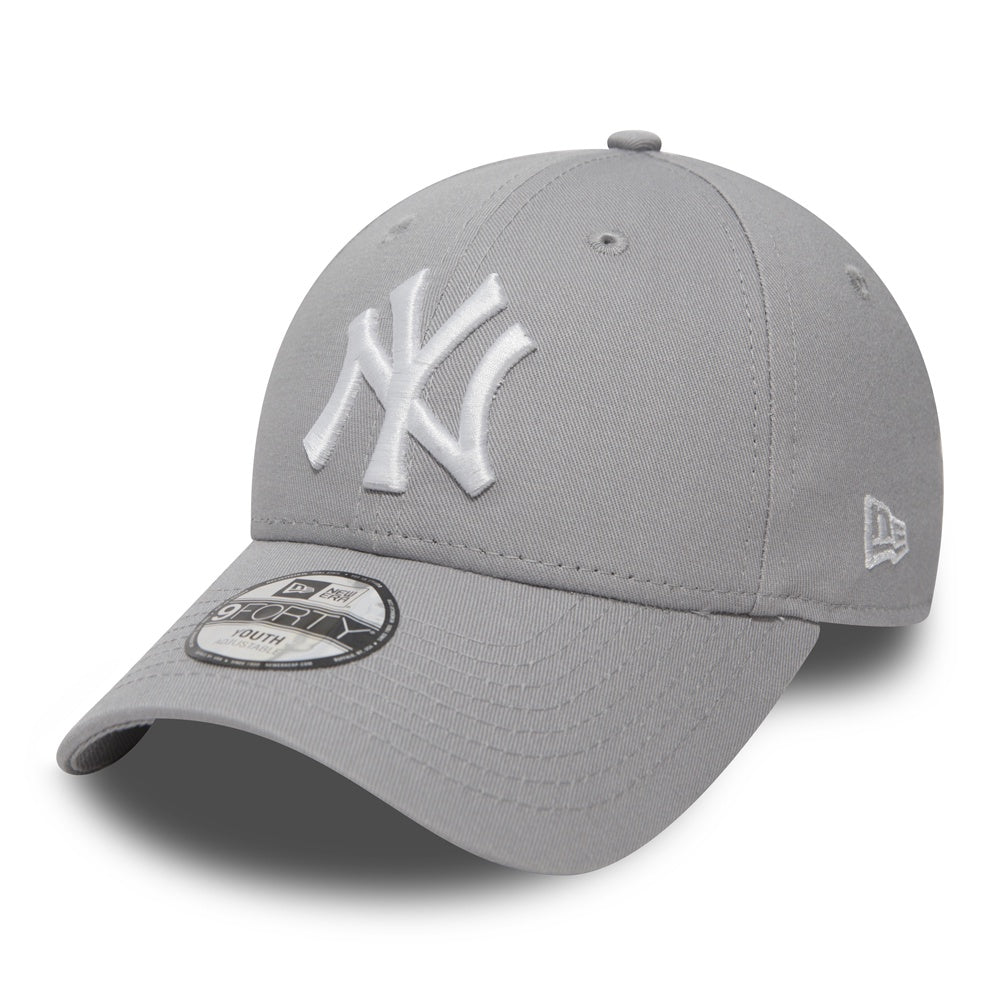 New York Yankees League Essential 9FORTY Strapback New Era Gray/White YOUTH