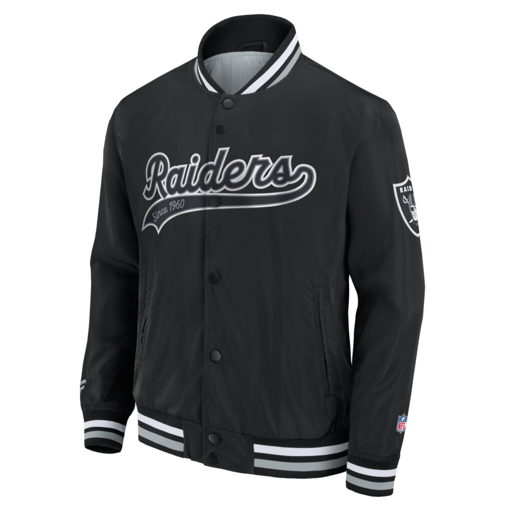 Fanatics - Wordmark Satin Jacket - Las Vegas Raiders - Image 2