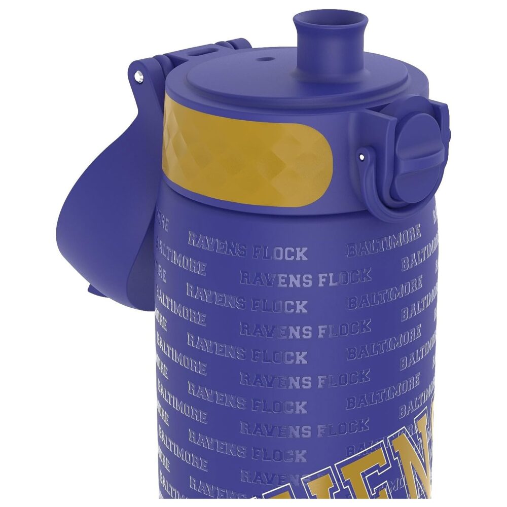 ION8 - One Touch Stainless Steel Waterbottle - NFL Baltimore Ravens - Image 4