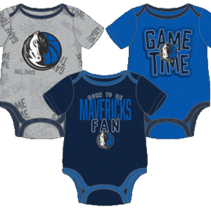 Outerstuff - Game Time 3 Piece Creeper Set - Dallas Mavericks