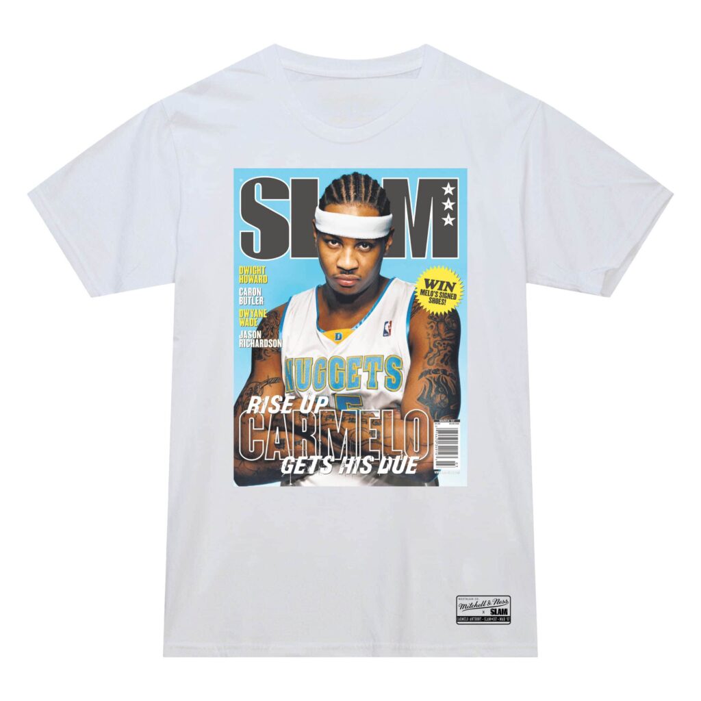Mitchell & Ness - Slam Cover Tee - Carmelo Anthony - White