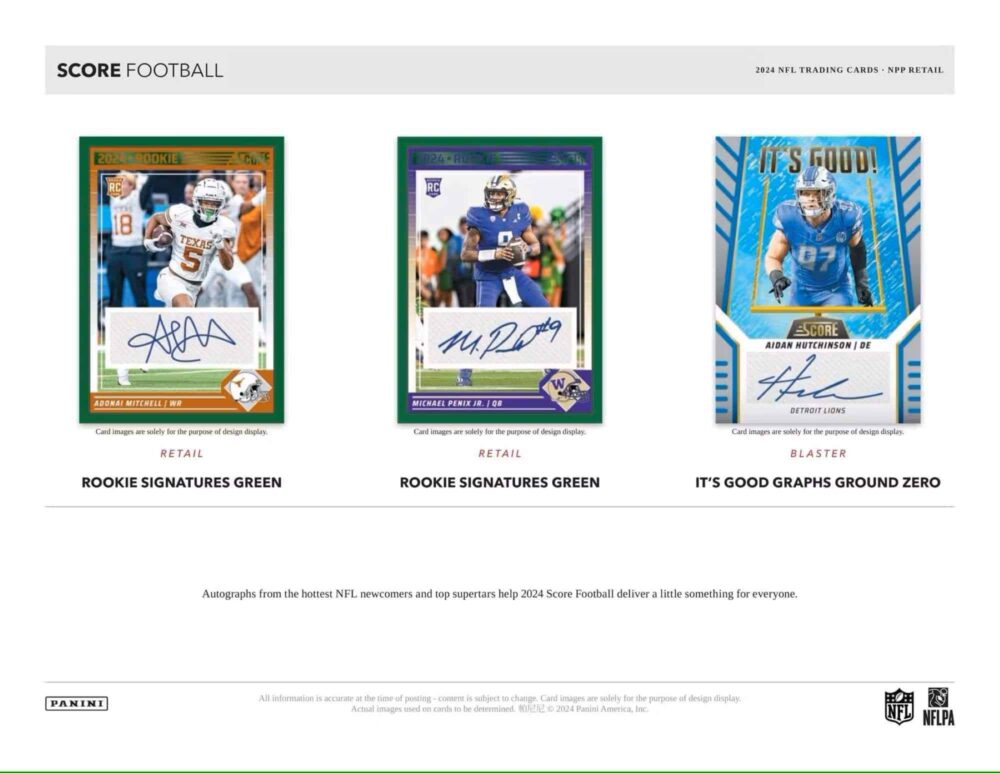 Panini - 2024 Score Football Fat Pack Box