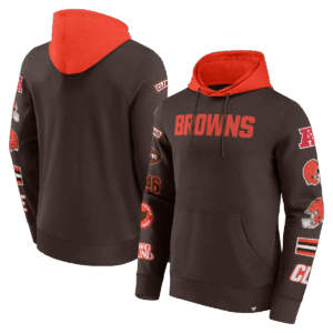 Fanatics - NFL - Colorblock Badge Fleece Hoodie - Cleveland Browns