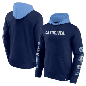 Fanatics - NCAA - Colorblock Badge Fleece Hoodie - North Carolina Tar Heels
