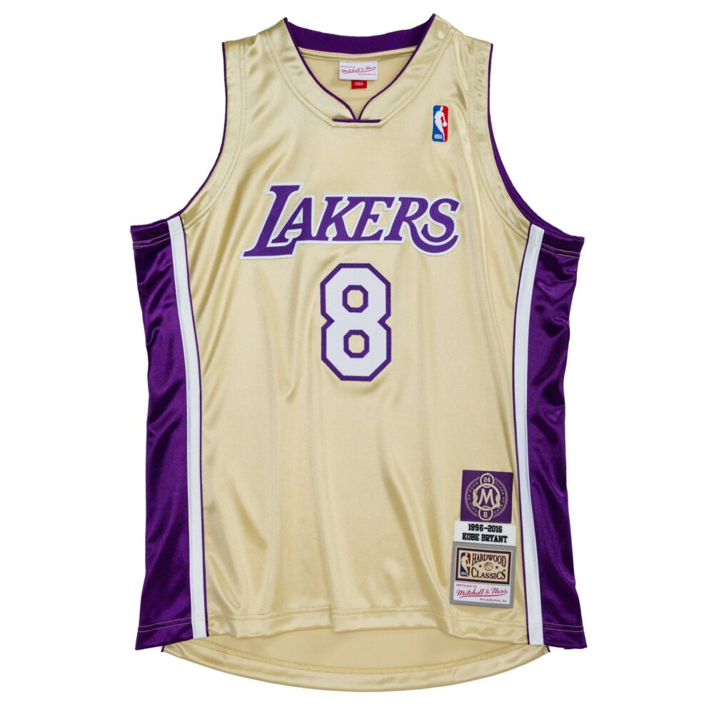Mitchell & Ness - NBA Authentic Jersey - Los Angeles Lakers - Kobe Bryant - HOF Jersey #8 - Gold