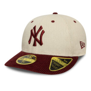 New York Yankees MLB Cord 59FIFTY Low Profile New Era White/Red