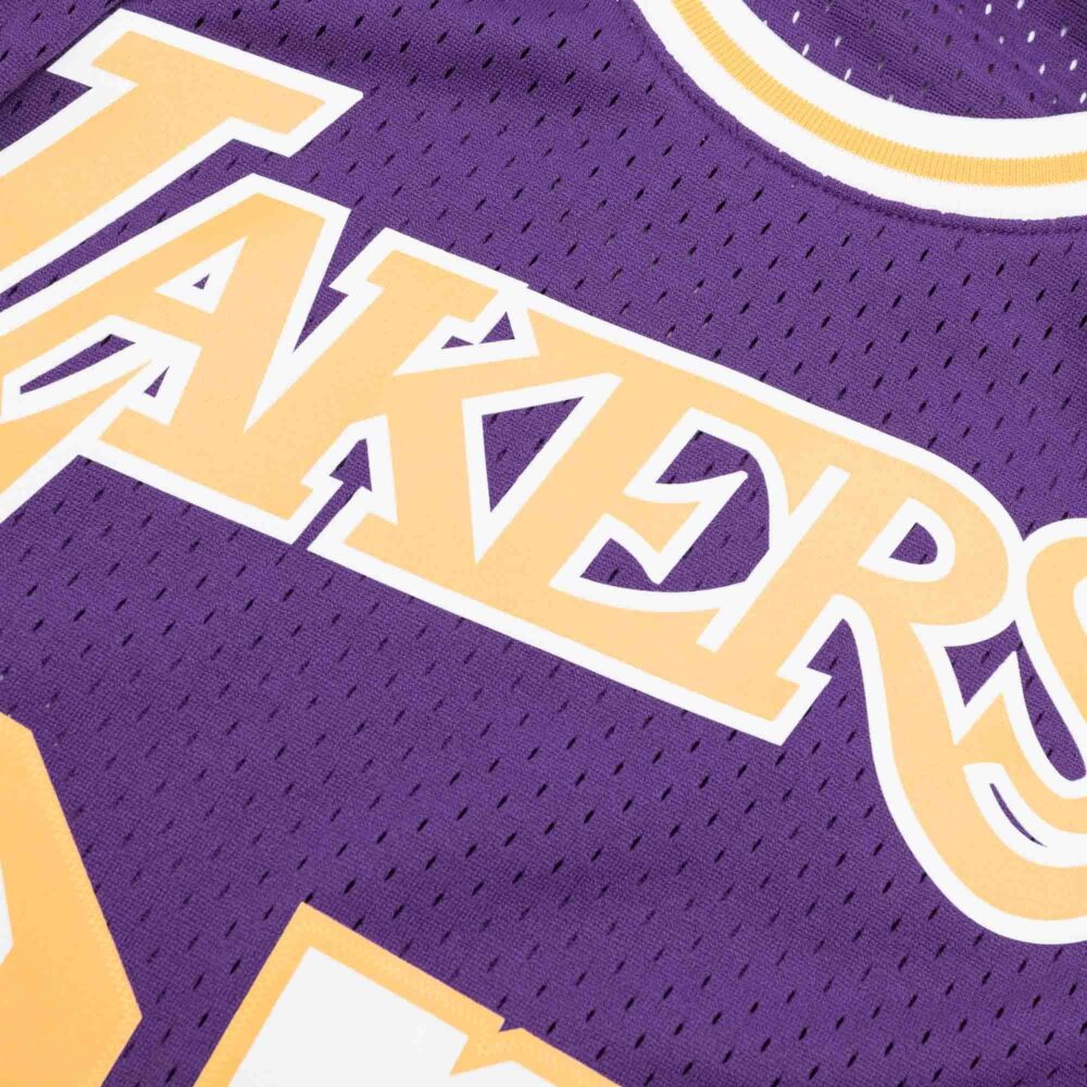 Earvin 'Magic' Johnson Los Angeles Lakers 1984-1985 NBA Swingman Jersey Purple Mitchell & Ness - Afbeelding 3