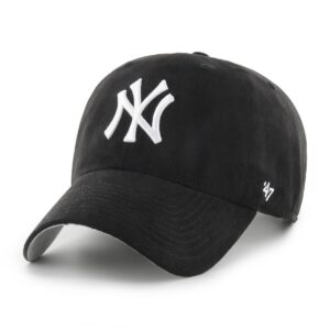 New York Yankees MLB Ballpark Suede '47 Clean Up Strapback Black