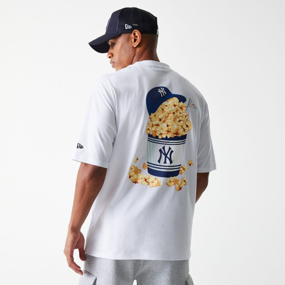 New York Yankees MLB Food Graphic OS Tee White New Era – Bild 3