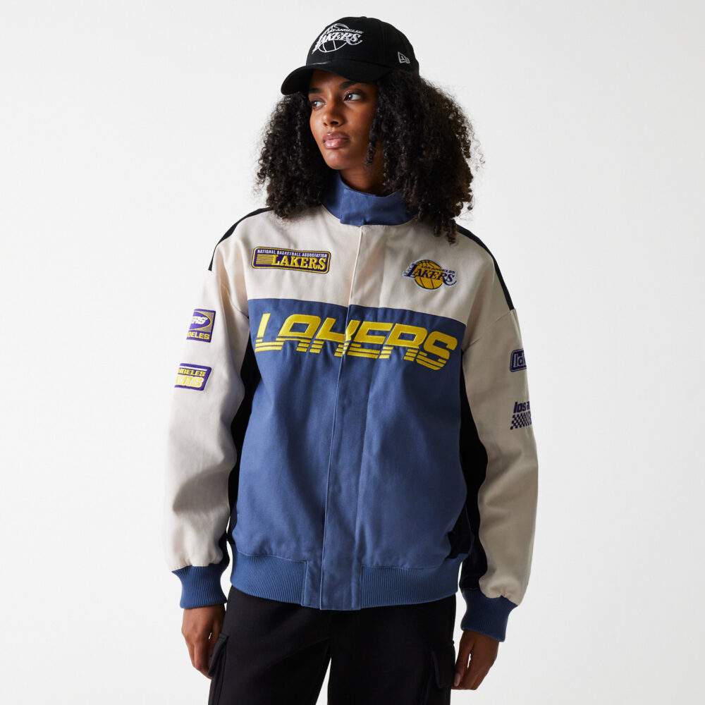 Los Angeles Lakers NBA Motorsport Jacket New Era – Bild 3