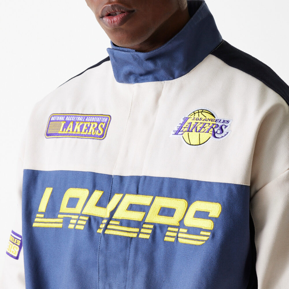 Los Angeles Lakers NBA Motorsport Jacket New Era – Bild 6