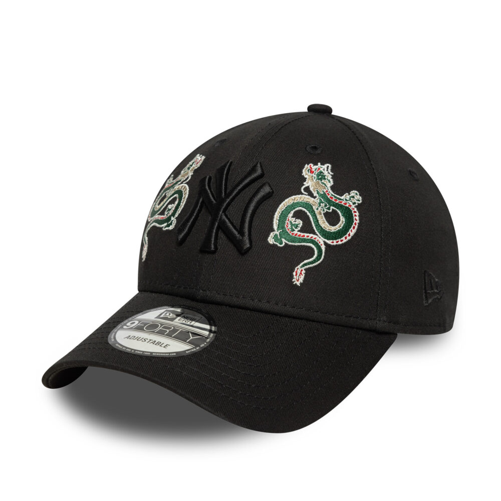 New York Yankees COLOUR BLOCK 9FORTY Strapback New Era Black/Dragon