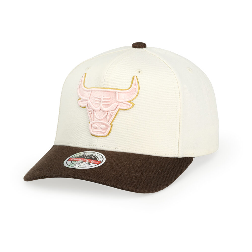 Chicago Bulls NBA Blush Sand Classic Red Snapback Mitchell & Ness Cream/Pink/Brown