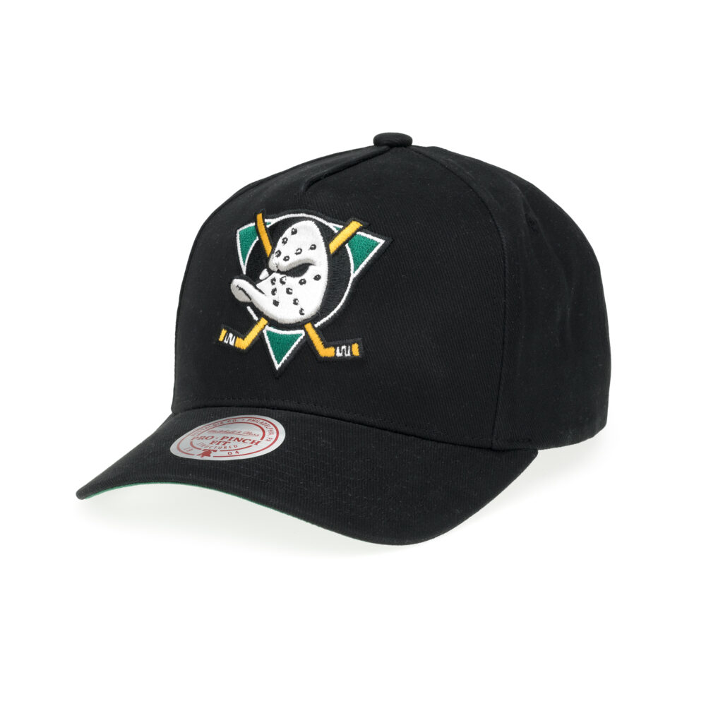 Anaheim Ducks NHL Nostalgic 2.0 Pro Crown Snapback Mitchell & Ness Black
