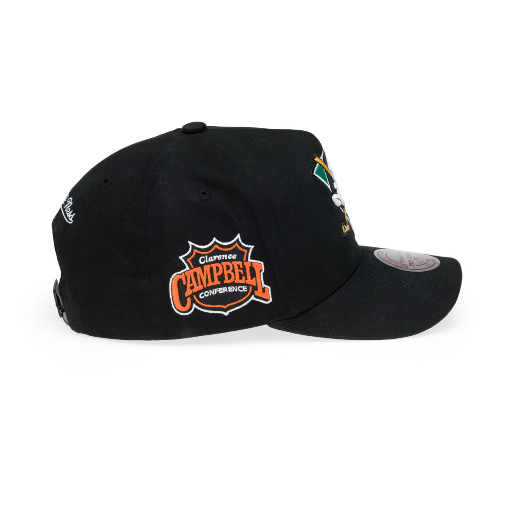 Anaheim Ducks NHL Nostalgic 2.0 Pro Crown Snapback Mitchell & Ness Black - Afbeelding 2