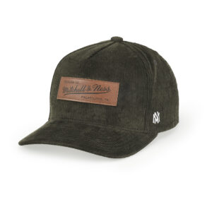 Branded Cord Pro Crown Snapback Dark Green