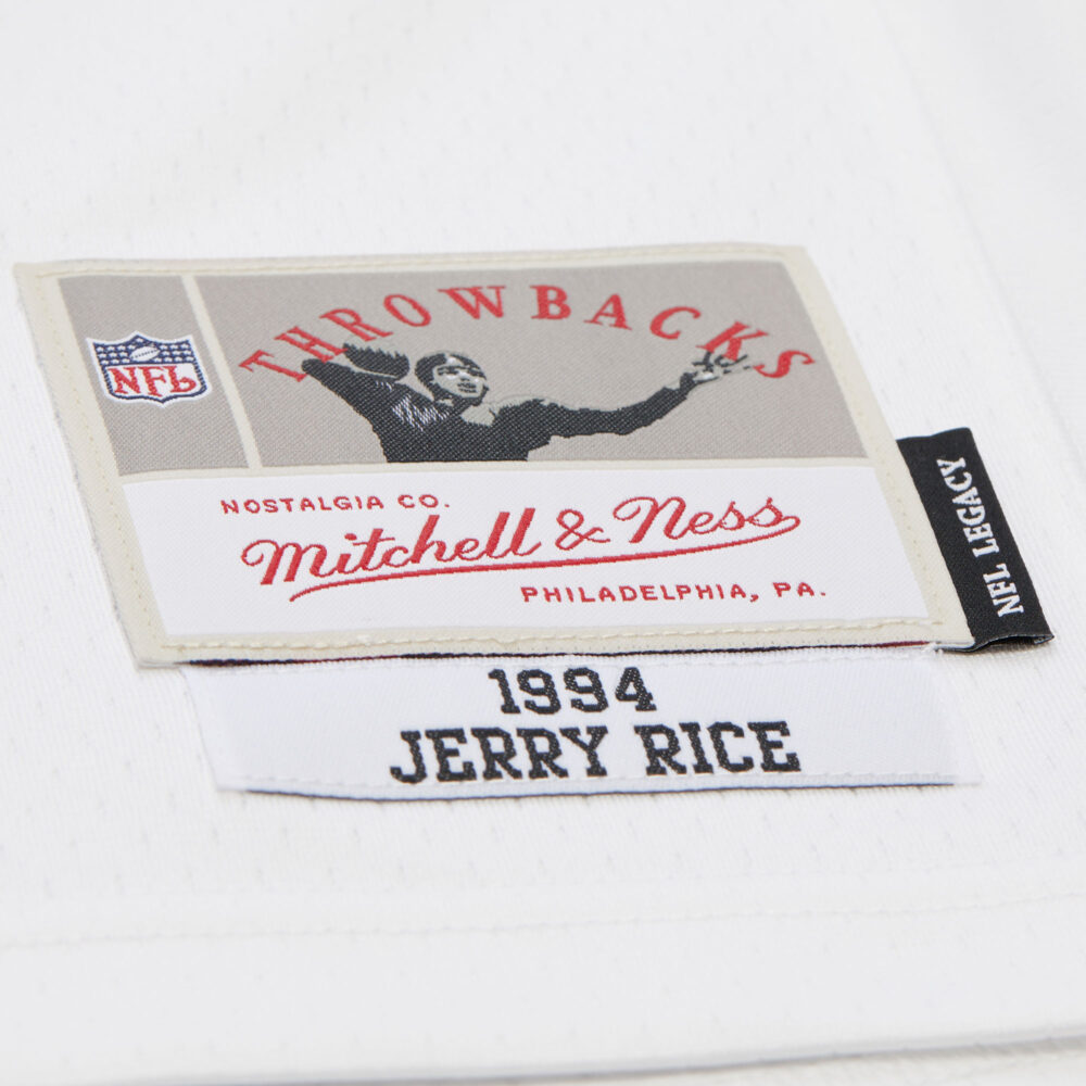 Jerry Rice San Francisco 49ers 1994 NFL White Jersey Mitchell & Ness - Image 4