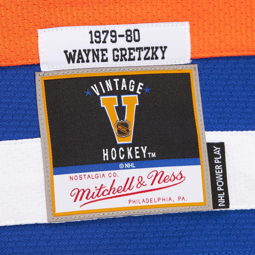 Wayne Gretzky Edmonton Oilers 1979 NHL Dark Jersey Mitchell & Ness - Image 5