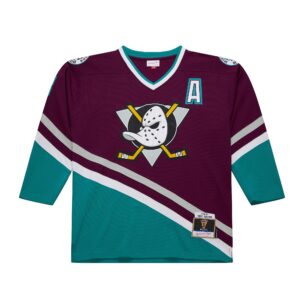 Teemu Selanne Anaheim Ducks 1996 NHL Dark Jersey Mitchell & Ness