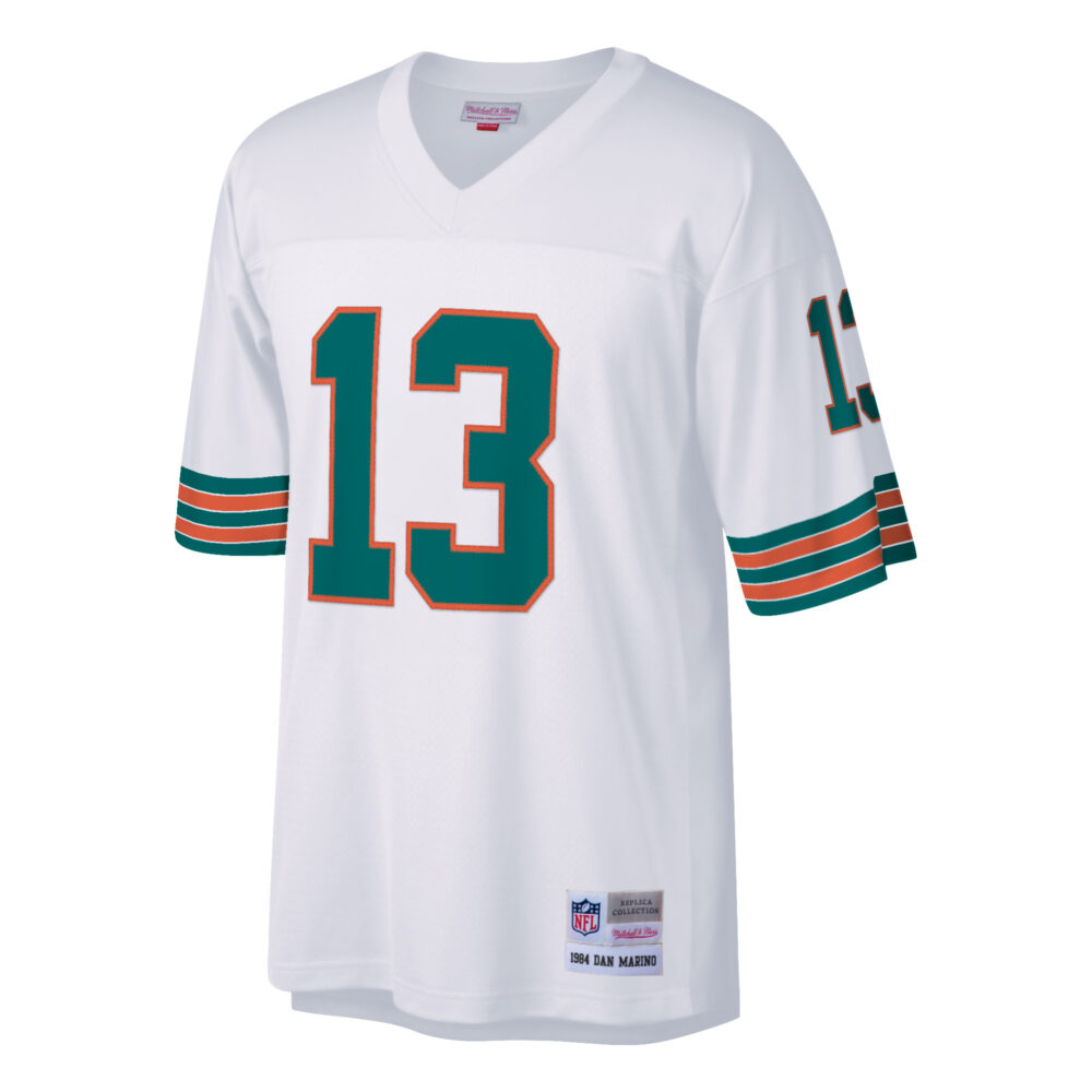 Dan Marino Miami Dolphins 1984 NFL Legacy Jersey Mitchell & Ness White - Afbeelding 4