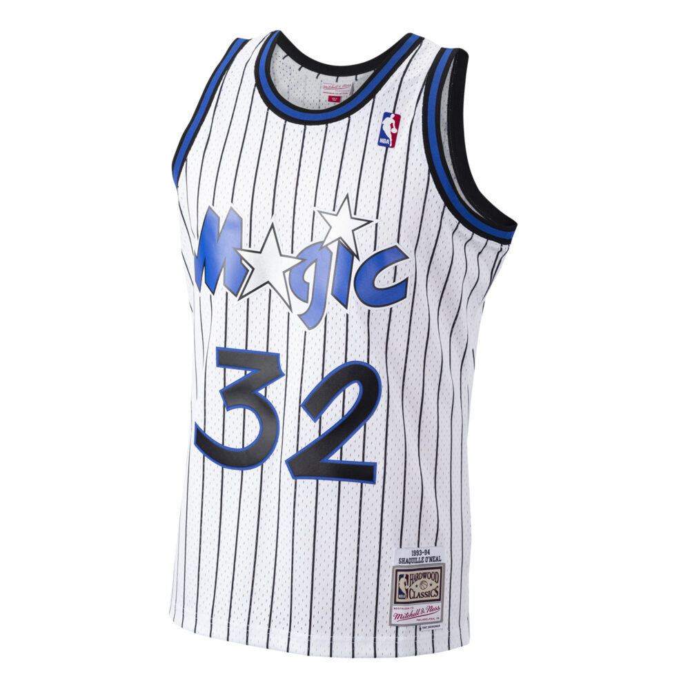 Shaquille O'Neal Orlando Magic 1993-1994 White NBA Swingman Jersey Mitchell & Ness – Bild 5