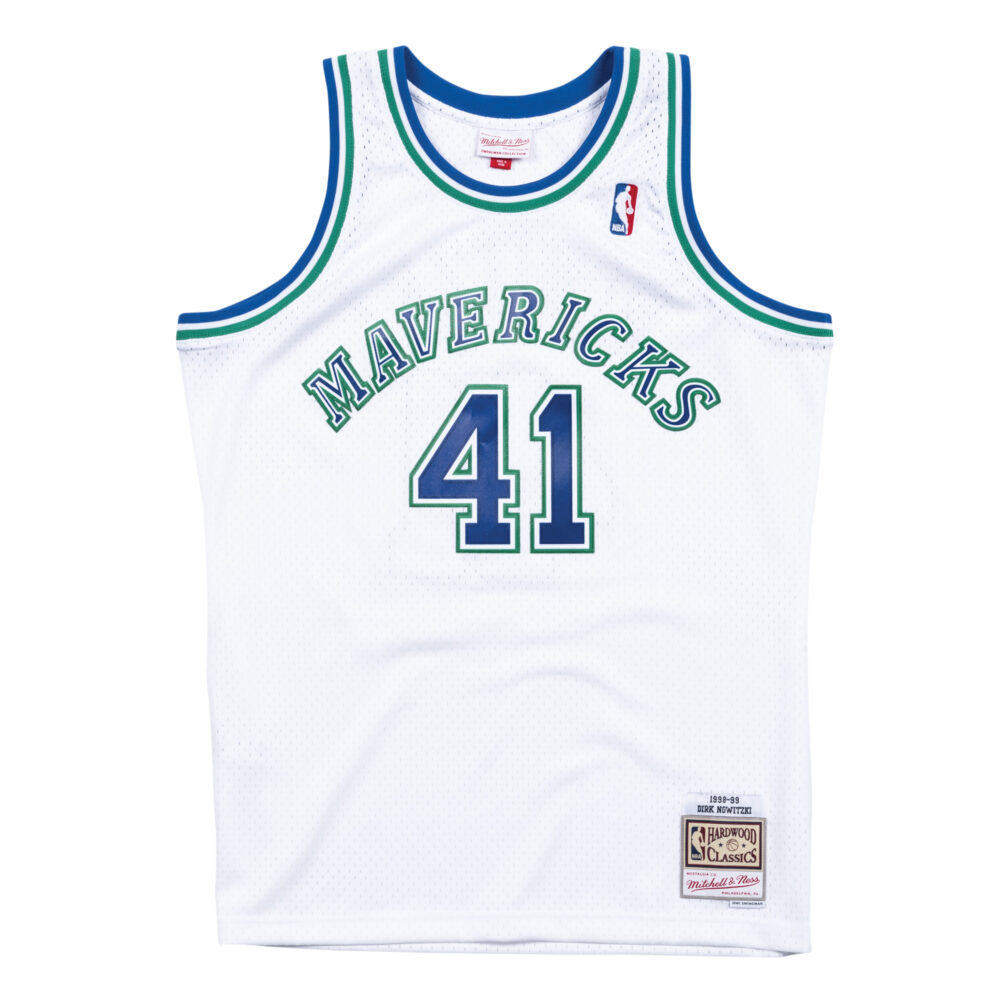 Dirk Nowitzki Dallas Mavericks 1998-1999 White NBA Swingman Jersey Mitchell & Ness