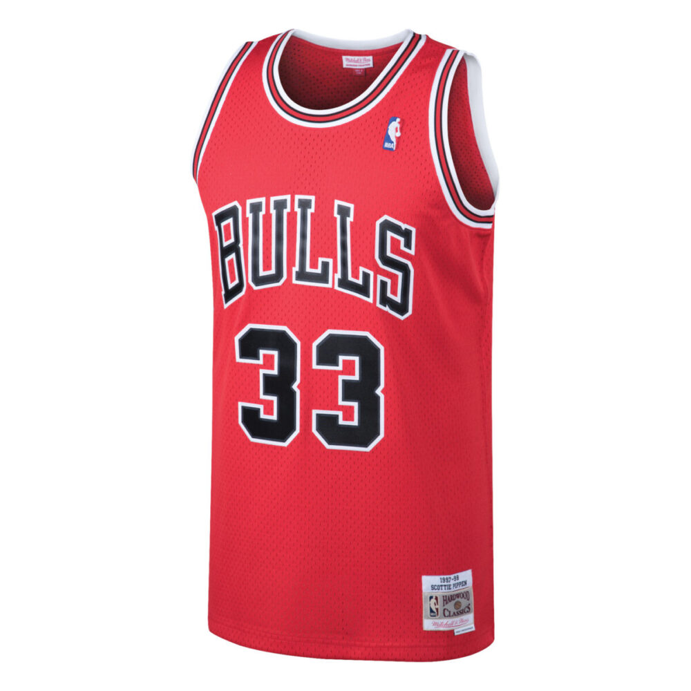 Scottie Pippen Chicago Bulls 1997-1998 Home NBA Swingman Jersey Mitchell & Ness Rot – Bild 4