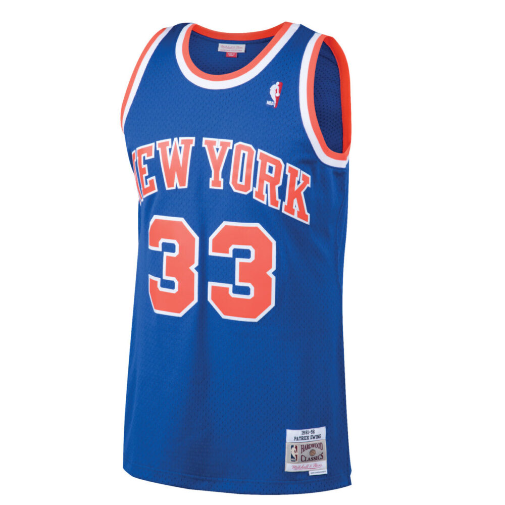 Patrick Ewing New York Knicks 1991-1992 Home NBA Swingman Jersey Mitchell & Ness - Afbeelding 5